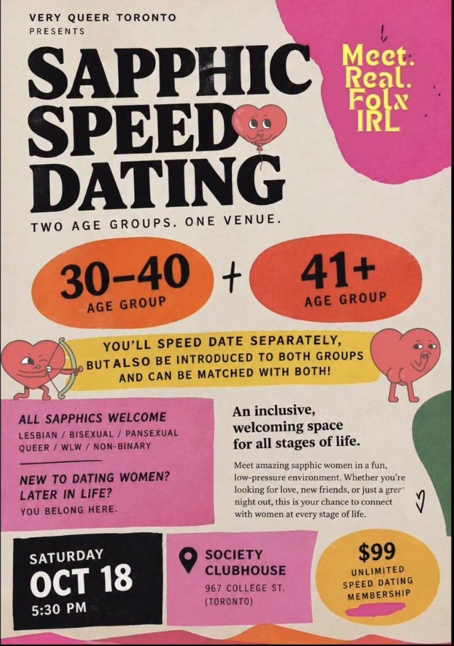 Sapphic Speed Dating - Aged 30+ event image