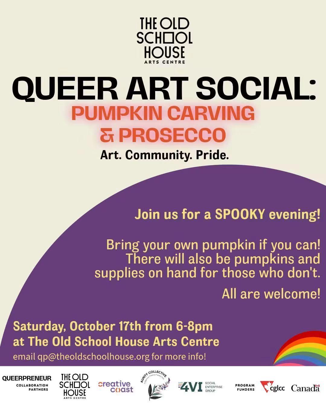 Queer Art Social: Pumpkin Carving & Prosecco event image