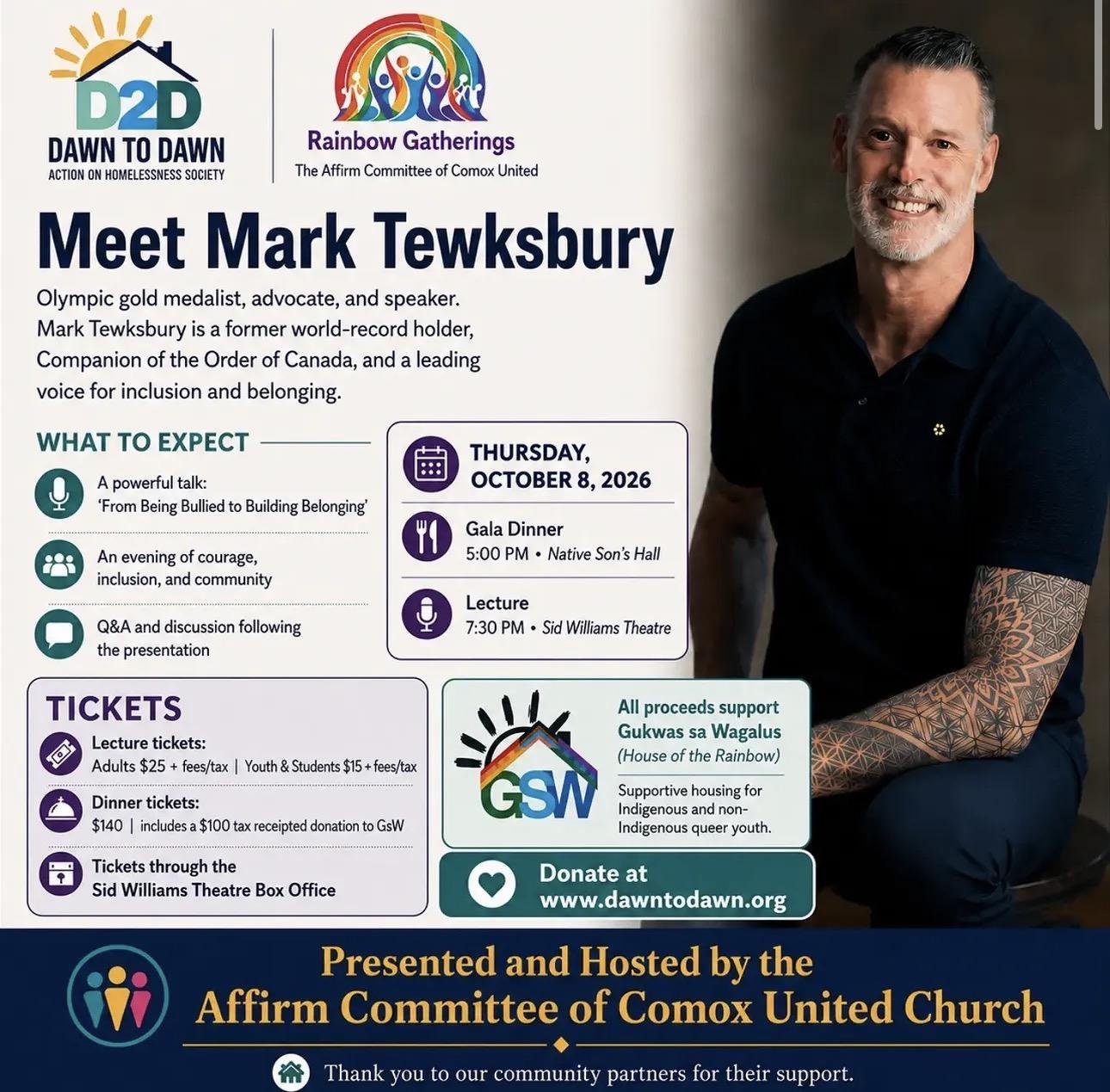 An Evening With Mark Tewksbury event image