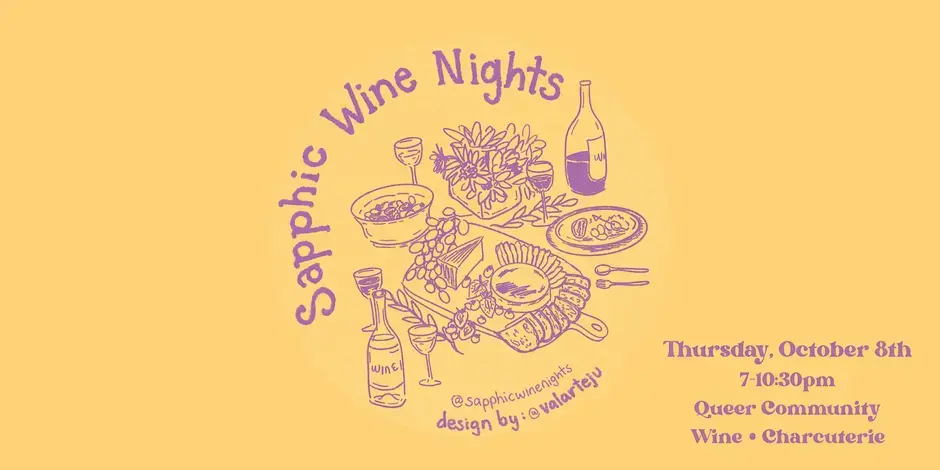 Sapphic Wine Nights at Grape Vibes event image