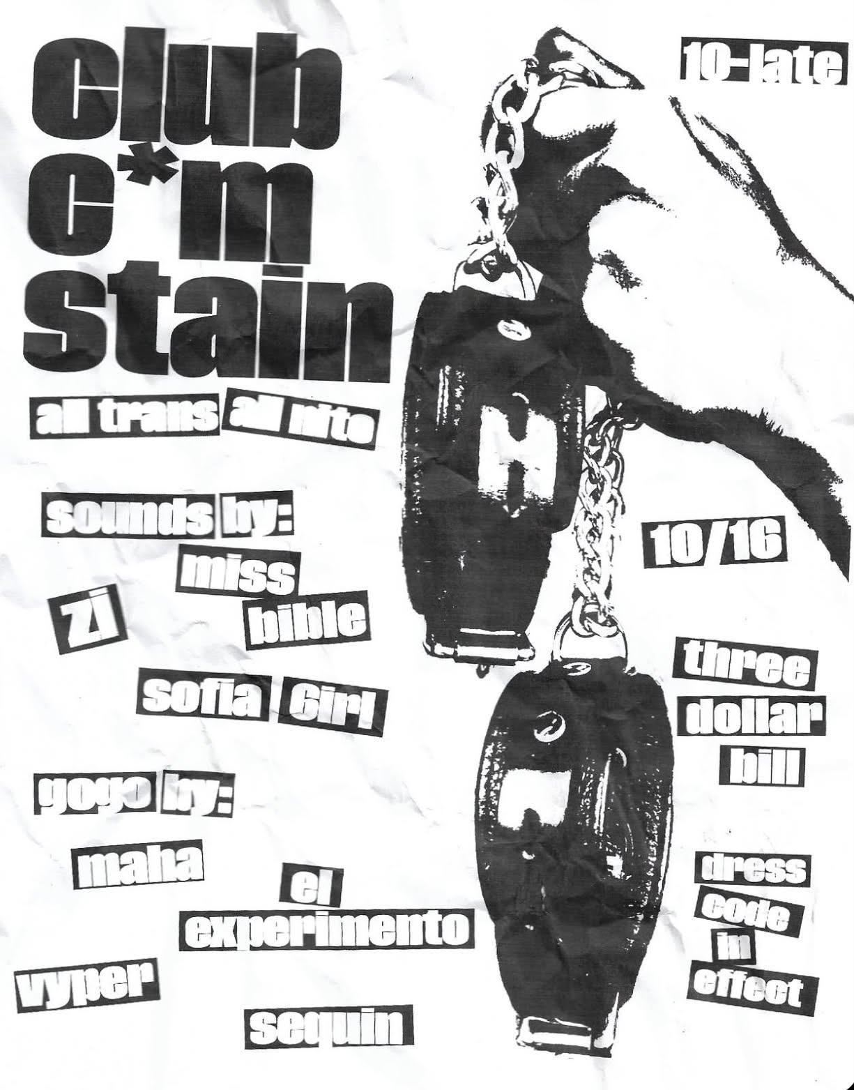 club c*m stain event image