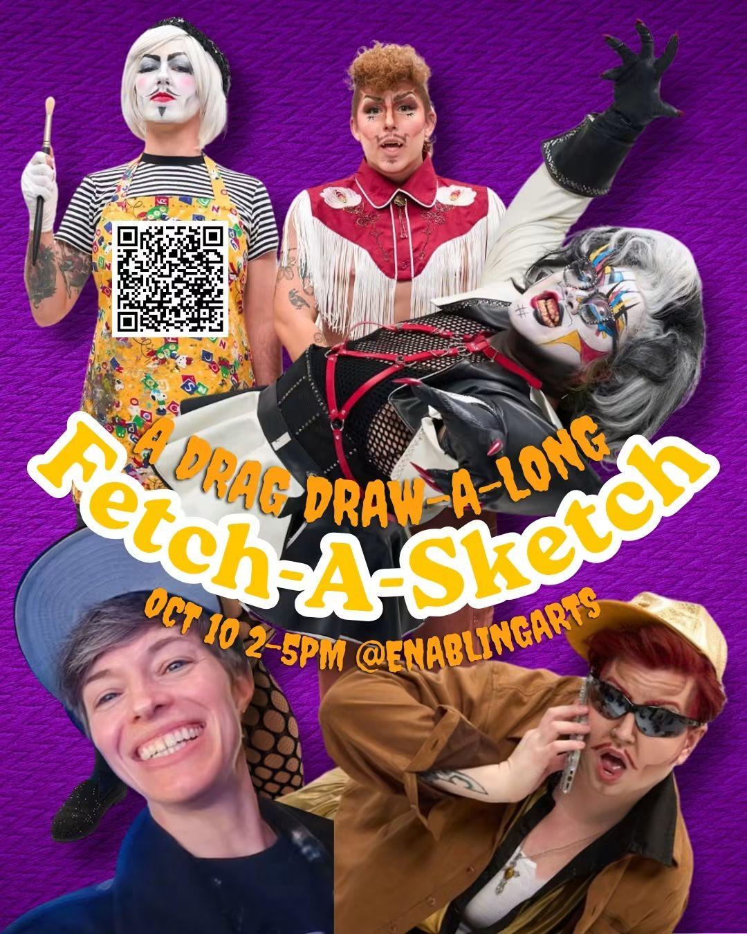 A Drag Draw-A-Long Retch-A-Sketch event image