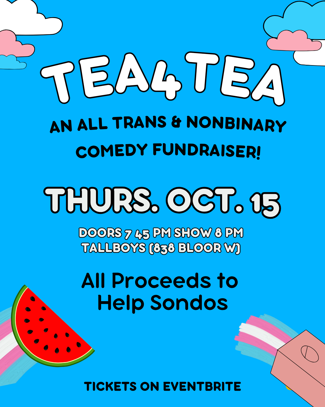 Tea4Tea - An All Trans & Nonbinary Comedy Mutual Aid Fundraiser! event image