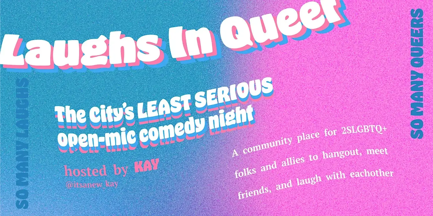 Laughs in Queer - A Comedy Social and Open-Mic event image