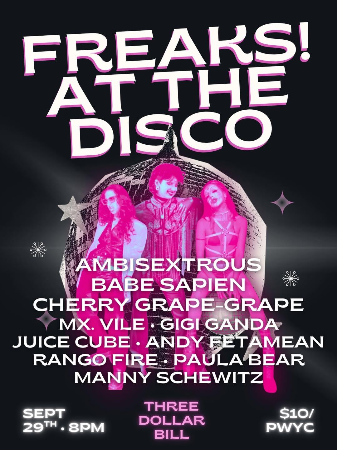 FREAKS! AT THE DISCO event image